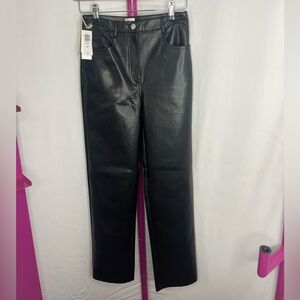 Aritzia Black Women faux leather pants